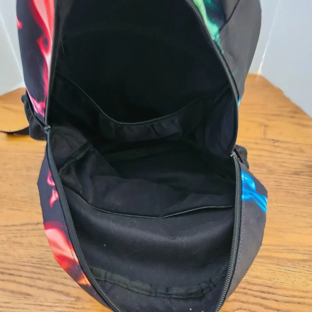 Fire Rainbow Dragon Backpack School Bookbag 15 x 11 x 6